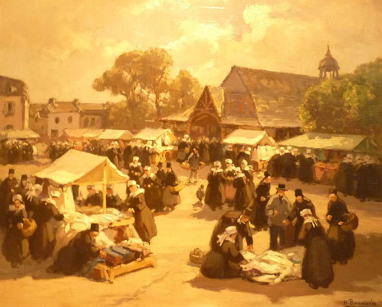Il mercato dei tessuti Faouët